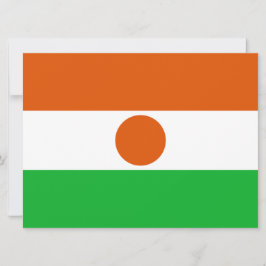 Flagge Niger (afrikanisches Land) Karte