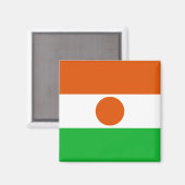 Flagge Niger (afrikanisches Land) Magnet (Vorderseite/Rückseite)