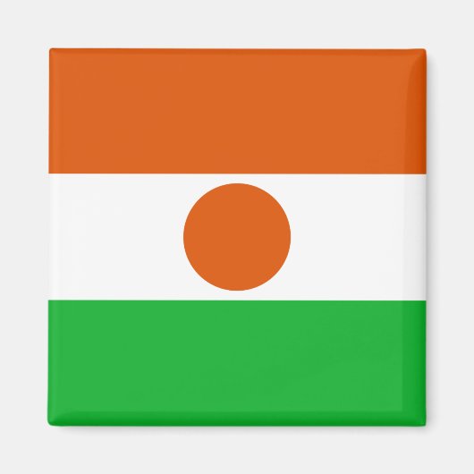 Flagge Niger (afrikanisches Land) Magnet (Vorne)