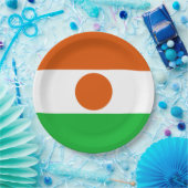 Flagge Niger (afrikanisches Land) Pappteller (Party)