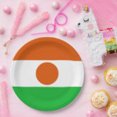 Flagge Niger (afrikanisches Land) Pappteller (Party)