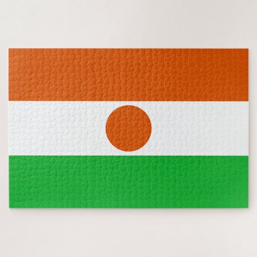 Flagge Niger (afrikanisches Land) Puzzle (Horizontal)