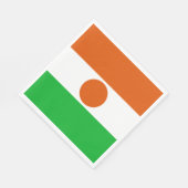 Flagge Niger (afrikanisches Land) Serviette (Ecke)