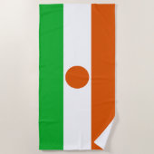 Flagge Niger (afrikanisches Land) Strandtuch (Vorderseite)