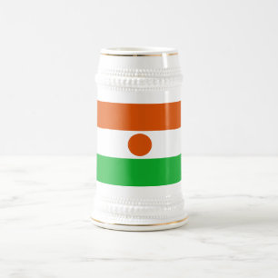 Flagge Niger Bierglas