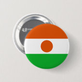 Flagge Niger Button (Vorne & Hinten)