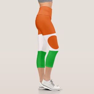 Flagge Niger Capri Leggings