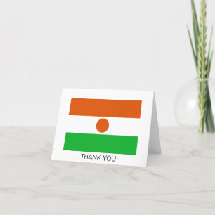 Flagge Niger Dankeskarte