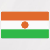 Flagge Niger Etiketten (Design 1)