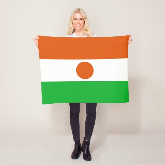 Flagge Niger Fleecedecke (Beispiel)