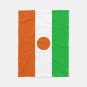 Flagge Niger Fleecedecke (Vorderseite)