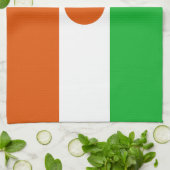 Flagge Niger Geschirrtuch (Gefaltet)