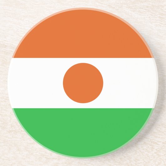 Flagge Niger Getränkeuntersetzer (Vorne)