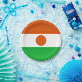 Flagge Niger Pappteller (Party)