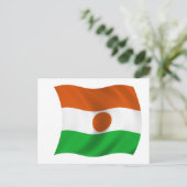 Flagge Niger Postkarte (Stehend Vorderseite)