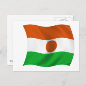 Flagge Niger Postkarte (Vorne/Hinten)