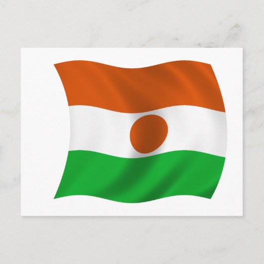 Flagge Niger Postkarte (Vorderseite)