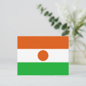 Flagge Niger Postkarte (Stehend Vorderseite)