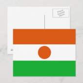 Flagge Niger Postkarte (Vorne/Hinten)