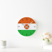 Flagge Niger Runde Wanduhr (Zuhause)