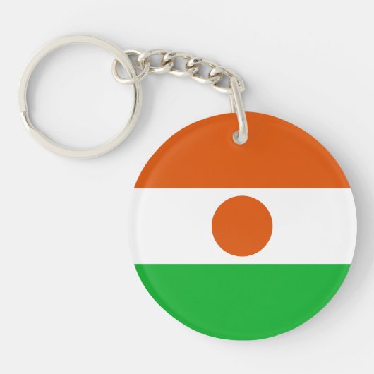 Flagge Niger Schlüsselanhänger (Vorderseite)