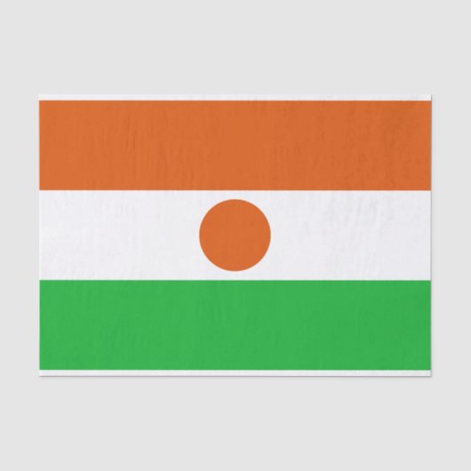Flagge Niger Seidenpapier (Vorderseite)
