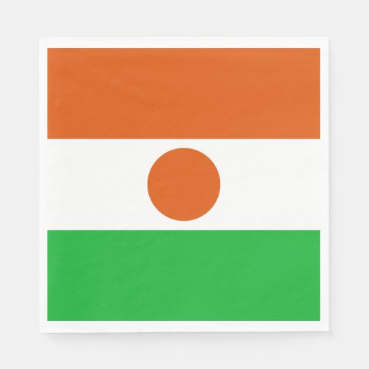 Flagge Niger Serviette (Vorderseite)