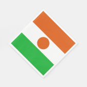 Flagge Niger Serviette (Ecke)