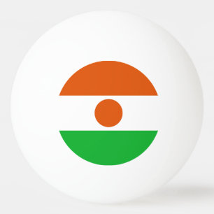 Flagge Niger Tischtennisball