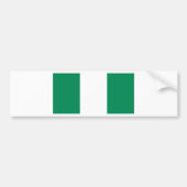Flagge Nigerias Autoaufkleber (Vorne)