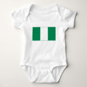 Flagge Nigerias Baby Strampler (Vorderseite)