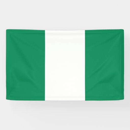 Flagge Nigerias Banner (Horizontal)