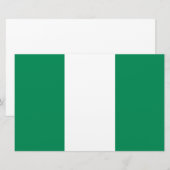 Flagge Nigerias Briefpapier (Vorne/Hinten)