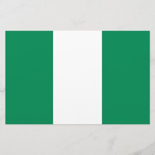 Flagge Nigerias Briefpapier (Vorderseite)