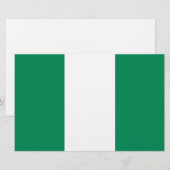 Flagge Nigerias Briefpapier (Vorne/Hinten)