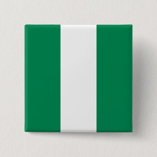 Flagge Nigerias Button (Vorderseite)