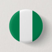 Flagge Nigerias Button (Vorderseite)