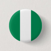Flagge Nigerias Button (Vorderseite)