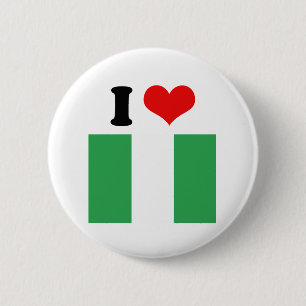 Flagge Nigerias Button