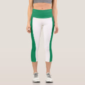 Flagge Nigerias Capri Leggings (Vorderseite)
