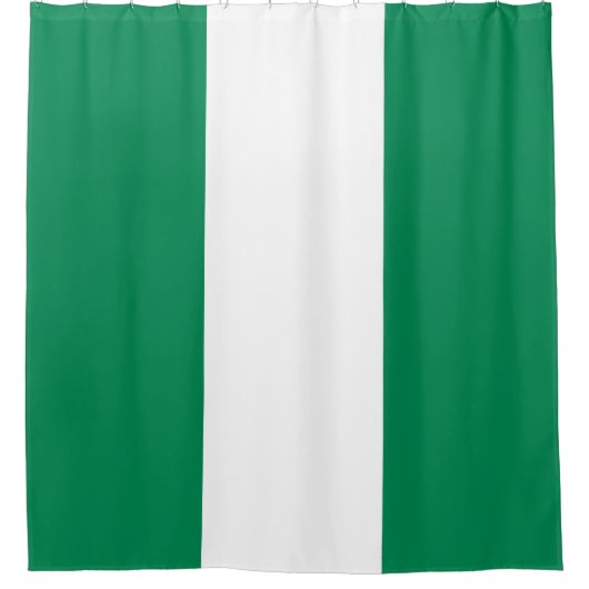 Flagge Nigerias Duschvorhang (Vorderseite)