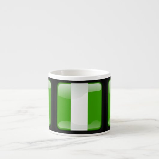 Flagge Nigerias Espressotasse (Vorderseite)