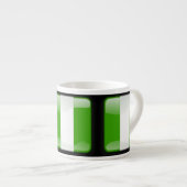 Flagge Nigerias Espressotasse (Vorderseite Rechts)
