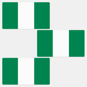 Flagge Nigerias Etiketten