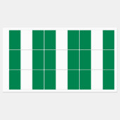 Flagge Nigerias Etiketten (Blatt)