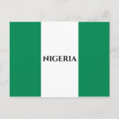 Flagge Nigerias Feiertagspostkarte (Vorderseite)