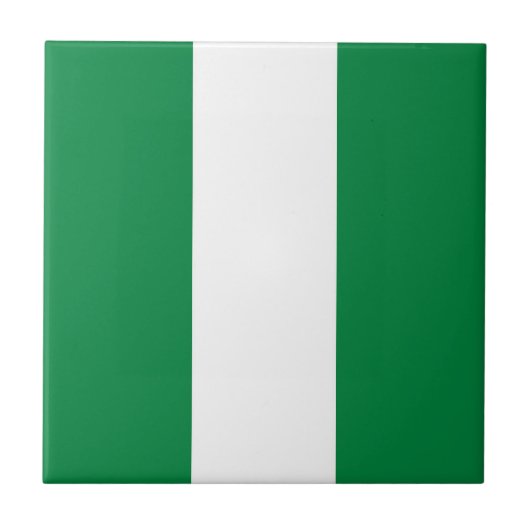 Flagge Nigerias Fliese (Vorderseite)