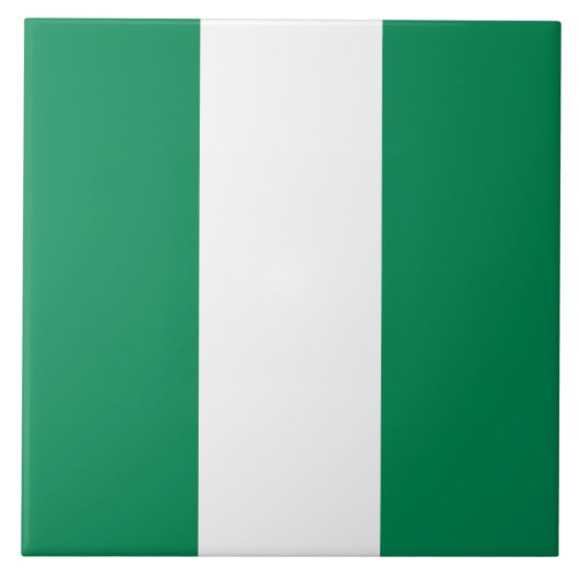 Flagge Nigerias Fliese (Vorderseite)