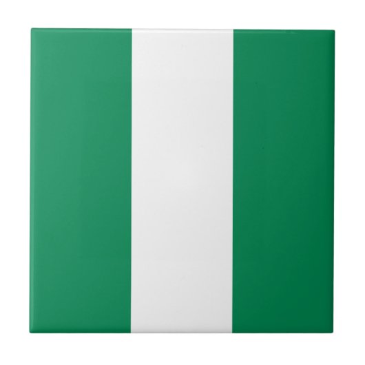 Flagge Nigerias Fliese (Vorderseite)
