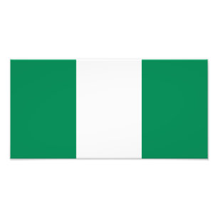 Flagge Nigerias Fotodruck